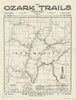 Map : New Mexico 1921 2, National highways map of the state of New Mexico : showing twenty-nine hundred miles of national highways, Antique Vintage Reproduction