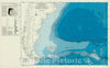 Map : Argentina 1978, Sediment isopach map, Argentine continental margin, Argentine shelf, Argentine Basin, Falkland Plateau , Antique Vintage Reproduction