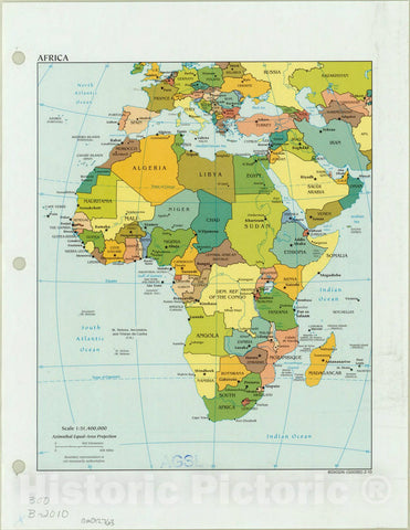 Map : Africa 2010, , Antique Vintage Reproduction