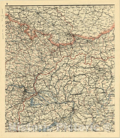 Map : Austria 1914 4, Die Osterreichisch-Ungarische Monarchie im Masse 1:900 000 , Antique Vintage Reproduction