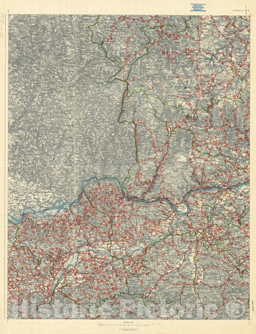 Map : Austria 1903 7, Strassen. Karte des Erzherzogthums ?terreich unter der Enns , Antique Vintage Reproduction