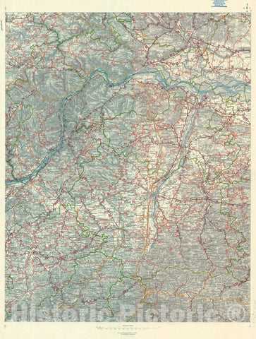 Map : Austria 1903 8, Strassen. Karte des Erzherzogthums ?terreich unter der Enns , Antique Vintage Reproduction