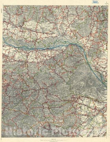 Map : Austria 1903 9, Strassen. Karte des Erzherzogthums ?terreich unter der Enns , Antique Vintage Reproduction