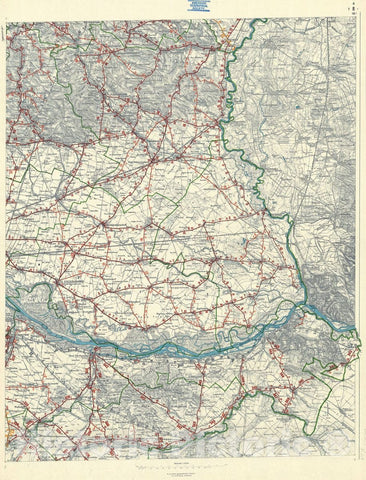 Map : Austria 1903 10, Strassen. Karte des Erzherzogthums ?terreich unter der Enns , Antique Vintage Reproduction