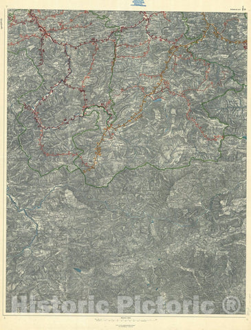 Map : Austria 1903 11, Strassen. Karte des Erzherzogthums ?terreich unter der Enns , Antique Vintage Reproduction
