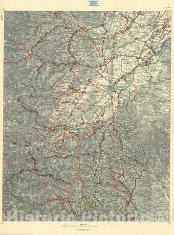 Map : Austria 1903 3, Strassen. Karte des Erzherzogthums ?terreich unter der Enns , Antique Vintage Reproduction