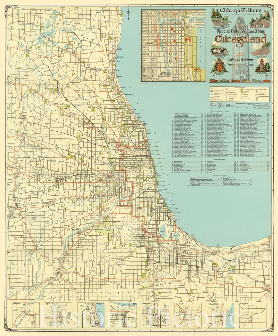 Road Map Of Chicago