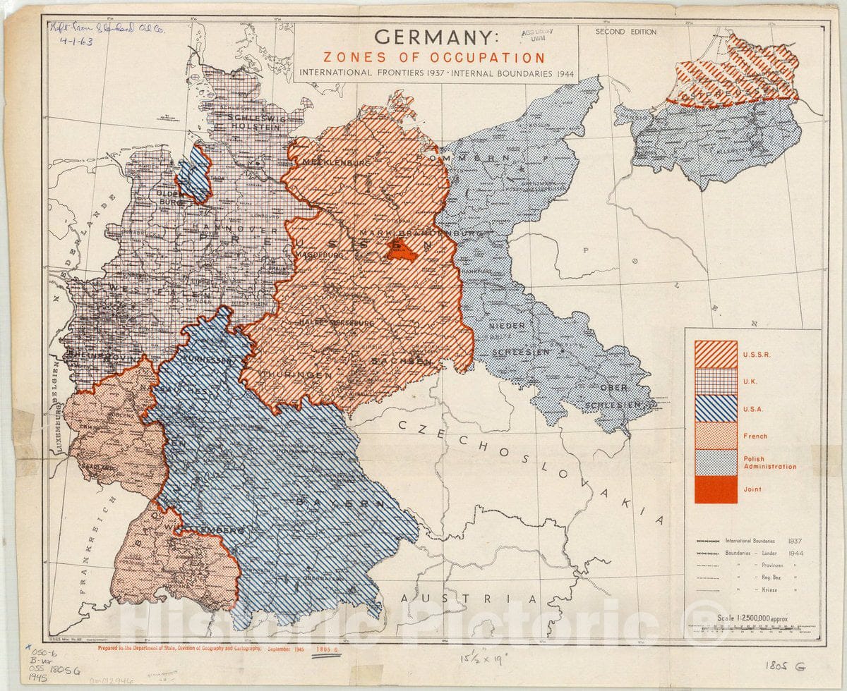 Map Germany 1945 Germany Zones Of Occupation International Fronti map-germany-1945-germany-zones-of-occupation-international-fronti