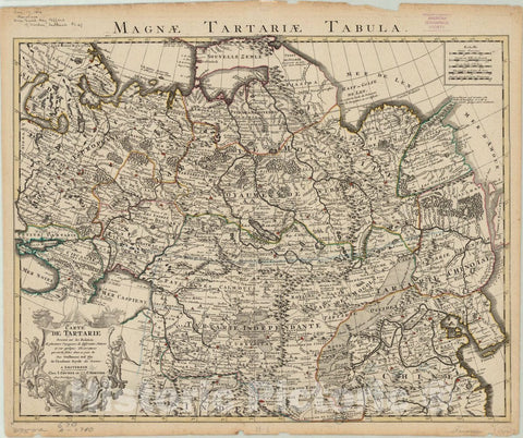 Map : Central Asia 1757, Antique Vintage Reproduction