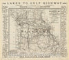 Historic Map : Missouri 1921 4, National highways map of the state of Missouri : showing forty-three hundred miles of national highways