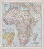 Map : Africa 1950, Africa and the Arabian Peninsula , Antique Vintage Reproduction