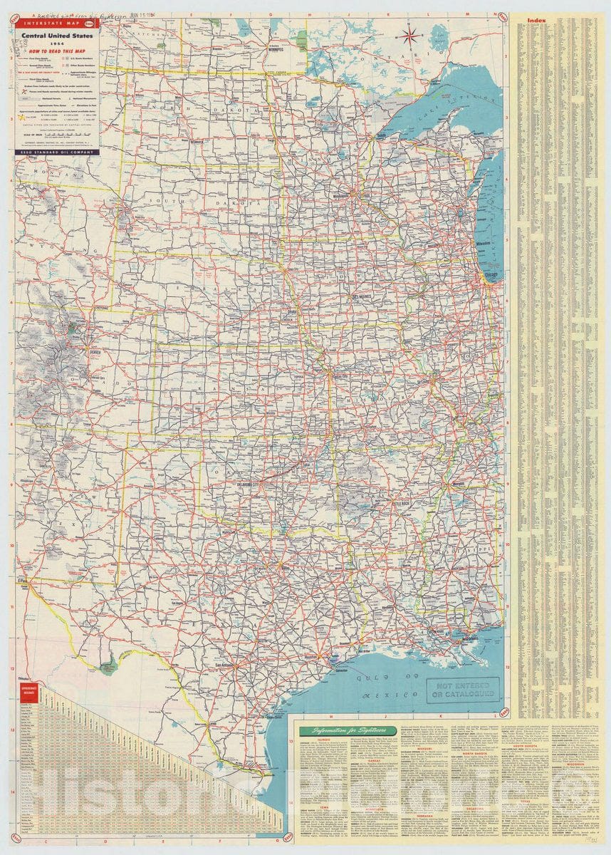 Map : United States 1954 2, Central and western United States and adja ...