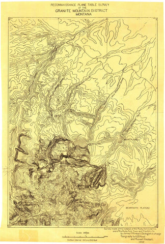 1898 Granite Mountainistrict, MT - Montana - USGS Topographic Map