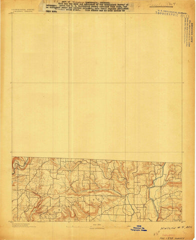 1898 Winslow #4, AR - Arkansas - USGS Topographic Map