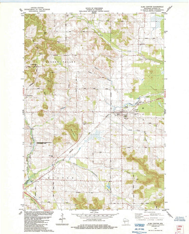 1984 Alma Center, WI - Wisconsin - USGS Topographic Map