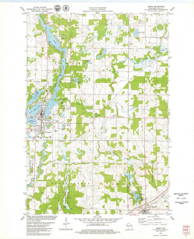 1978 Amery, WI - Wisconsin - USGS Topographic Map