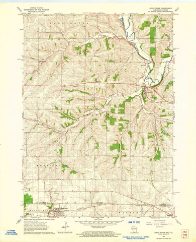 1962 Apple River, IL - Illinois - USGS Topographic Map