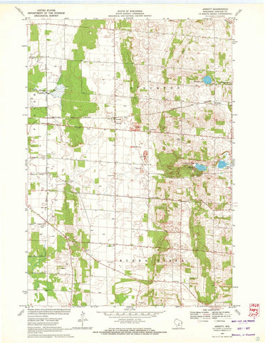 1969 Arnott, WI - Wisconsin - USGS Topographic Map