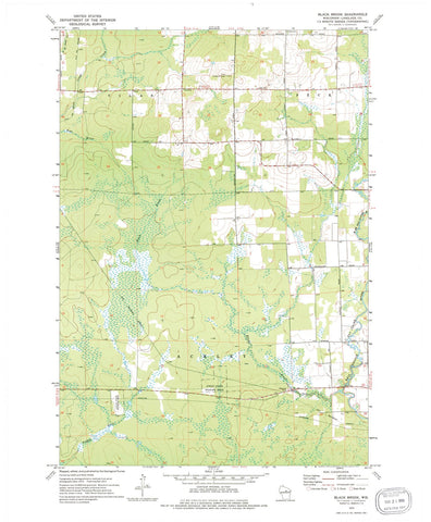 1973 Black Brook, WI - Wisconsin - USGS Topographic Map