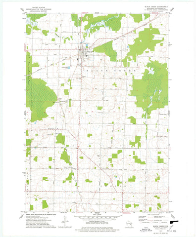 1974 Black Creek, WI - Wisconsin - USGS Topographic Map
