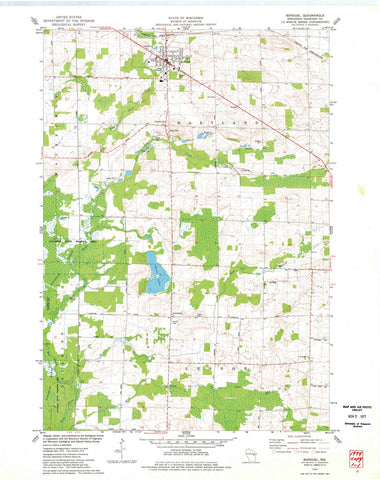 1974 Bonduel, WI - Wisconsin - USGS Topographic Map