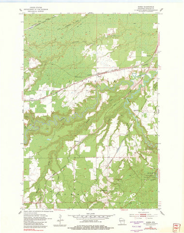 1954 Borea, WI - Wisconsin - USGS Topographic Map