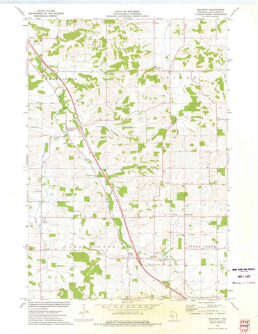 1973 Brackett, WI - Wisconsin - USGS Topographic Map
