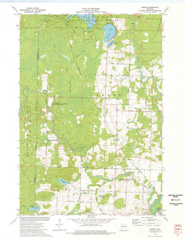 1973 Breed, WI - Wisconsin - USGS Topographic Map