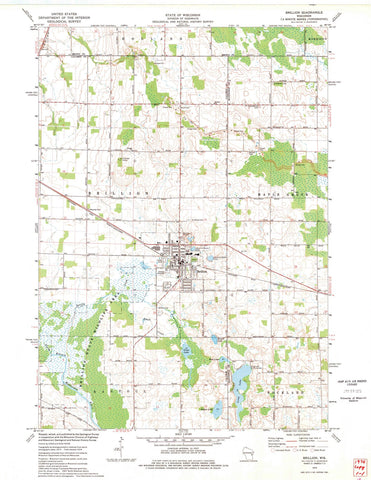 1974 Brillion, WI - Wisconsin - USGS Topographic Map