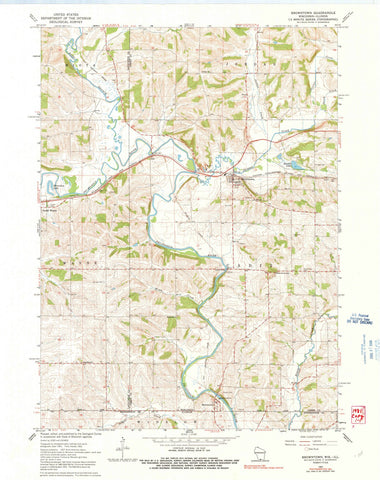 1962 Browntown, WI - Wisconsin - USGS Topographic Map