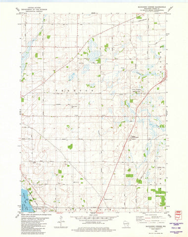 1980 Buckhorn Corner, WI - Wisconsin - USGS Topographic Map