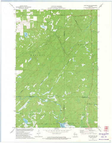 1971 Chittamo, WI - Wisconsin - USGS Topographic Map