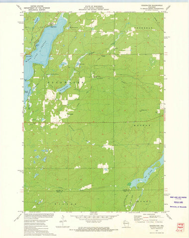 1972 Edgewater, WI - Wisconsin - USGS Topographic Map
