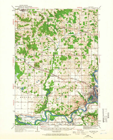 1934 Elk Mound, WI - Wisconsin - USGS Topographic Map