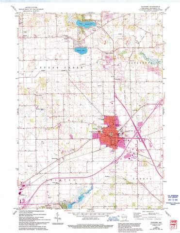 1960 Elkhorn, WI - Wisconsin - USGS Topographic Map