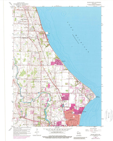 1958 Racine North, WI - Wisconsin - USGS Topographic Map