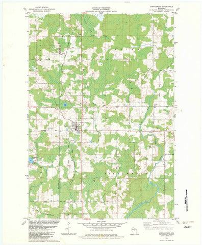 1982 Birnamwood, WI - Wisconsin - USGS Topographic Map