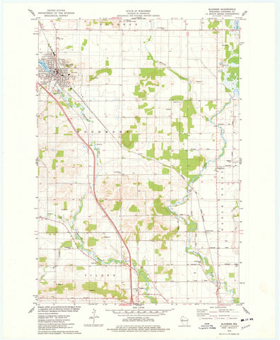 1975 Bloomer, WI - Wisconsin - USGS Topographic Map