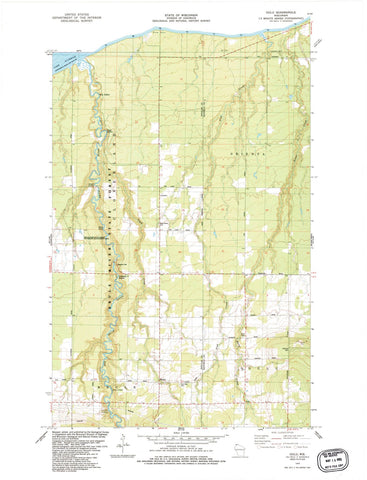 1984 Oulu, WI - Wisconsin - USGS Topographic Map