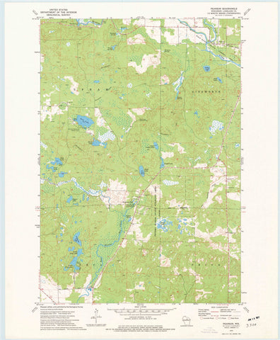 1973 Pearson, WI - Wisconsin - USGS Topographic Map