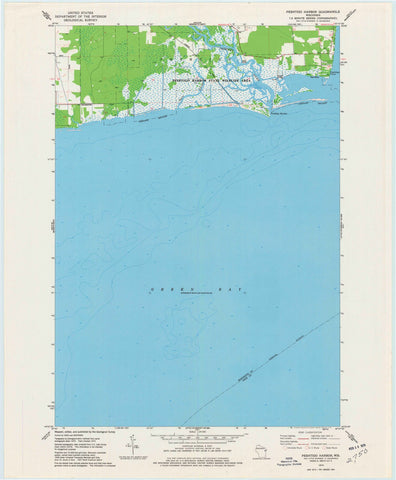 1974 Peshtigo Harbor, WI - Wisconsin - USGS Topographic Map
