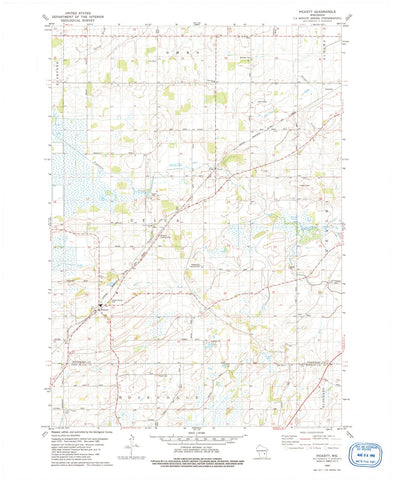 1980 Pickett, WI - Wisconsin - USGS Topographic Map