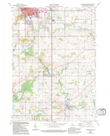 1974 Plymouth South, WI - Wisconsin - USGS Topographic Map