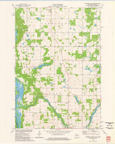 1974 Somerset North, WI - Wisconsin - USGS Topographic Map