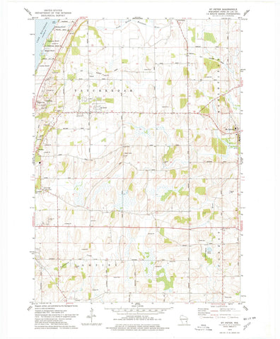 1974 St. Peter, WI - Wisconsin - USGS Topographic Map