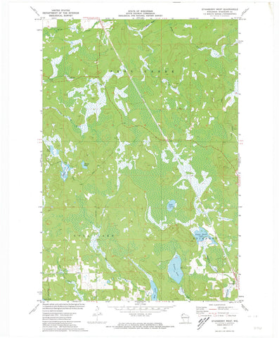 1971 Stanberry West, WI - Wisconsin - USGS Topographic Map