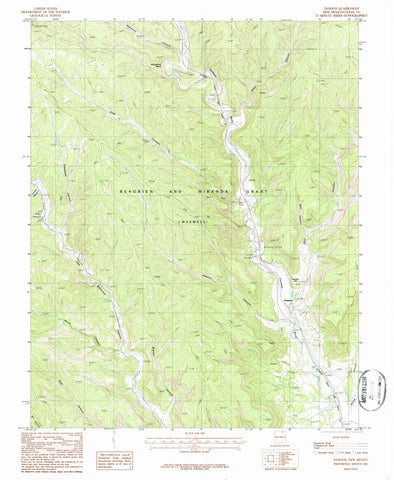 1987 Dawson, NM - New Mexico - USGS Topographic Map