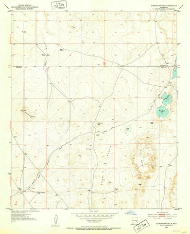 1951 Diamond Mound, NM - New Mexico - USGS Topographic Map