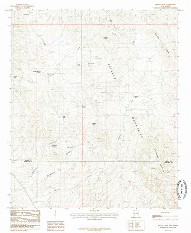 1985 McLeod Tank, NM - New Mexico - USGS Topographic Map