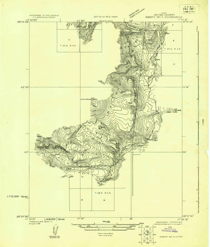 1922 Emery No.3, UT - Utah - USGS Topographic Map